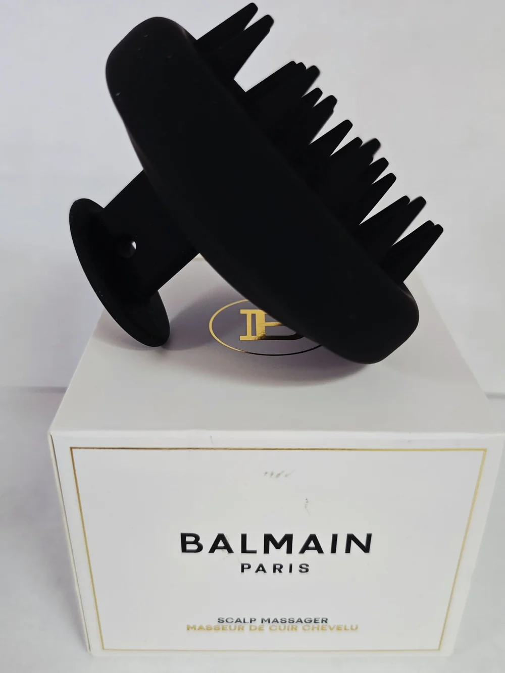 Balmain Paris Scalp Massager Black Silicone Brush